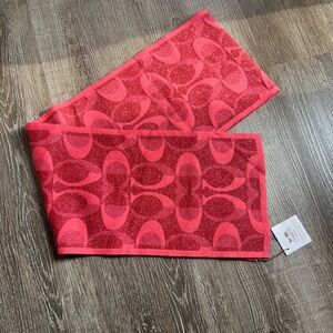 Coach Women's Scarf F83834, Women's Glitter Tonal Knit "C" Logo Scarf, MSRP $98